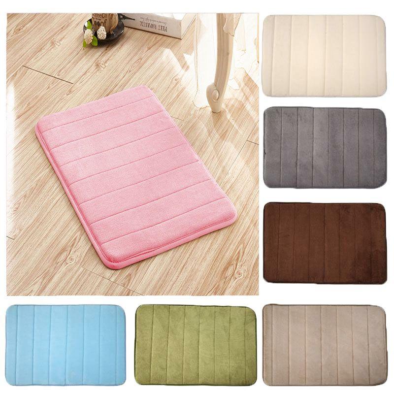 Soft And Plush Memory Foam Bathroom Rug With Shock-absorbing Non-slip Design