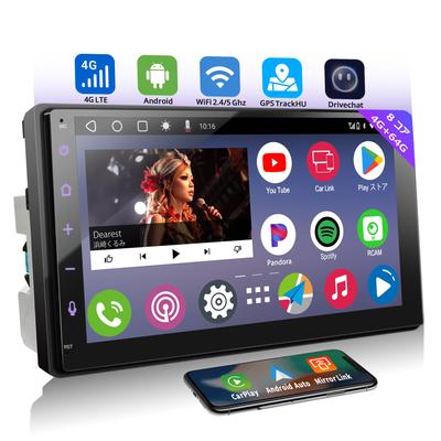 Android Автомобильная Навигация Беспроводная Беспроводная Android 4G SIM-карта QLED Дисплей Зеркало Двойной GPS A6PL Система 2-DIN, 4G+64G, CarPlay, Auto, Поддержка,