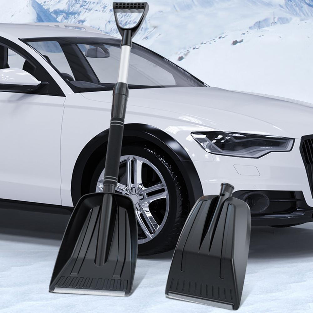 Лопата для снега большой емкости, портативная лопата для снега, алюминиевый сплав, аварийная лопата для снега для автомобиля, грузовика, внедорожника
