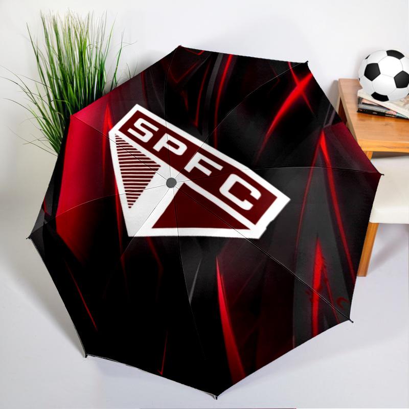 Spfc Team Crest Design Printed Automatic Umbrella, 8-Frame for Travel, camping, Casual Umbrella, Essential Gift for for family and friends