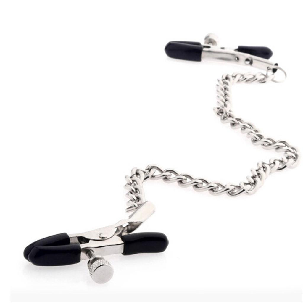 Регулируемые прижимные зажимы, зажимы, ювелирные изделия, не пирсинговые кольца для сосков с металлической цепочкой