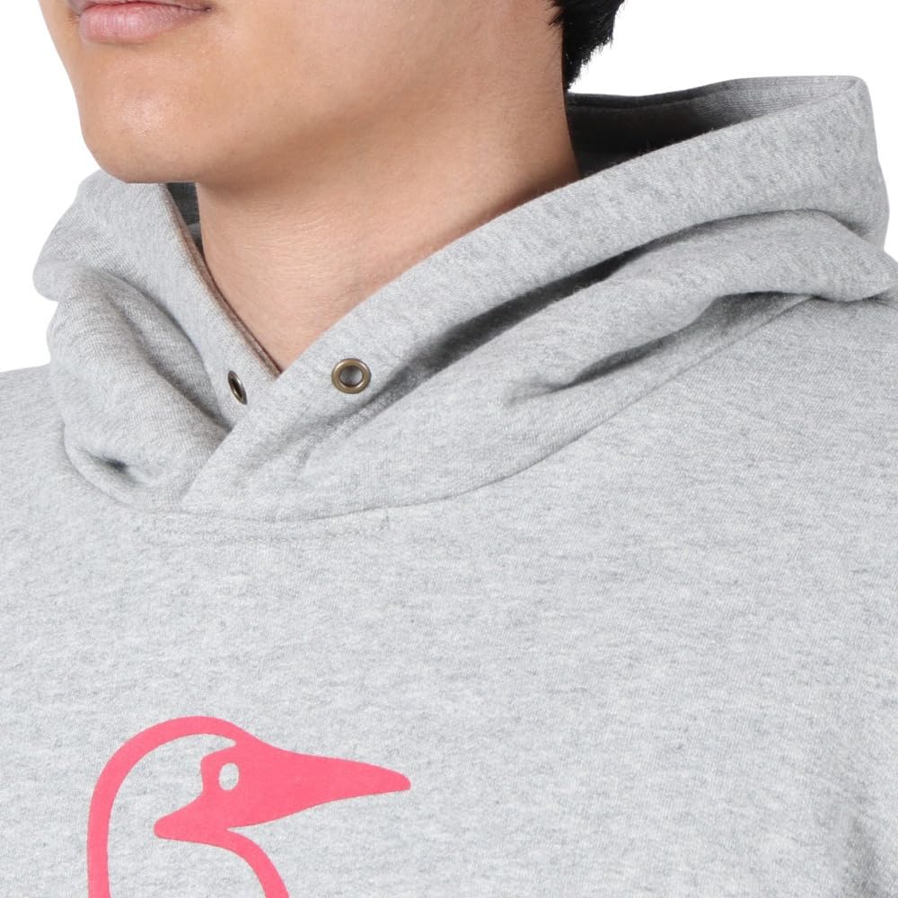 Толстовка с капюшоном Booby Face Pullover Parka S [Chums] Мужская H/серый×красный