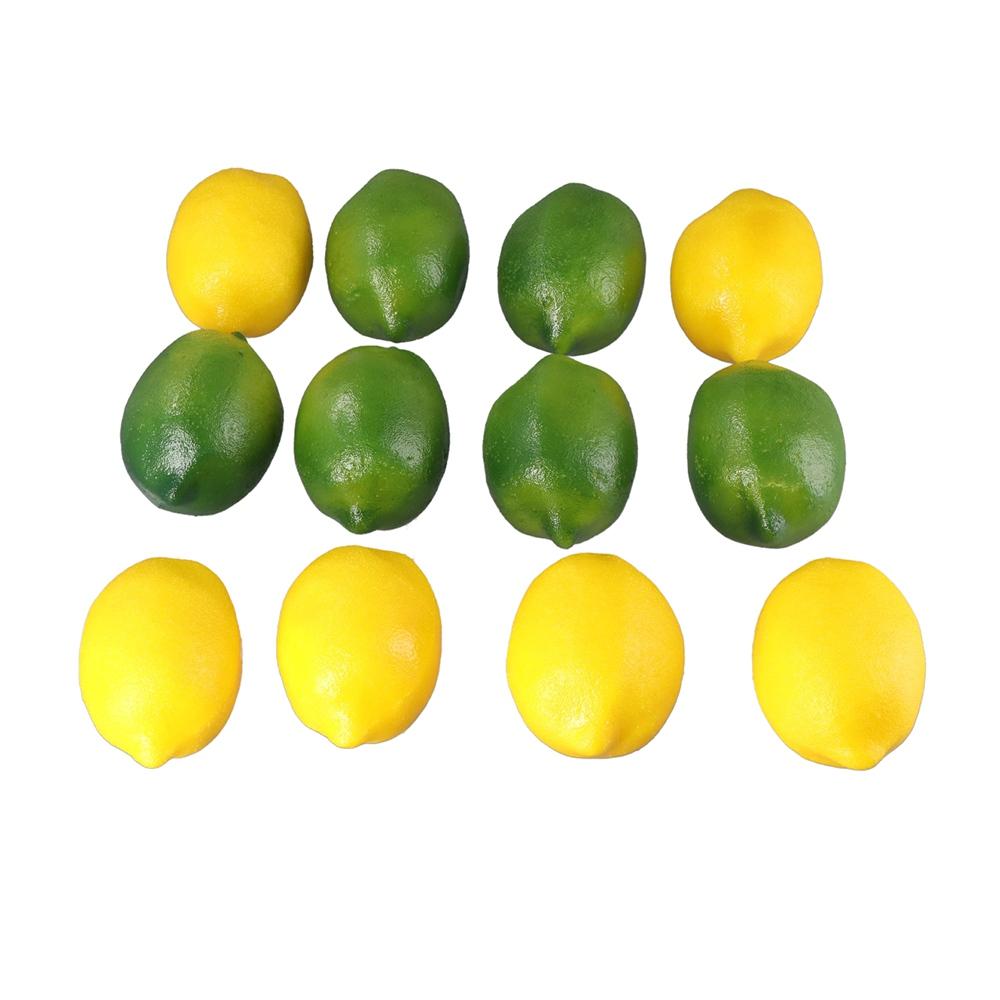 Christmas Party Lifelike Kitchen Wedding Decoration Fake Fruit Simulation Artificial Lemon