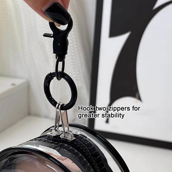 Data Cable Charger Storage Bag Transparent Design Waterproof Lightweight Easy Access Headphone Storage Bag with Zipper