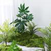 Luxury Faux Green Plant and Flower Decor - Indoor Moss and Grass Clusters for Elegant Landscaping.