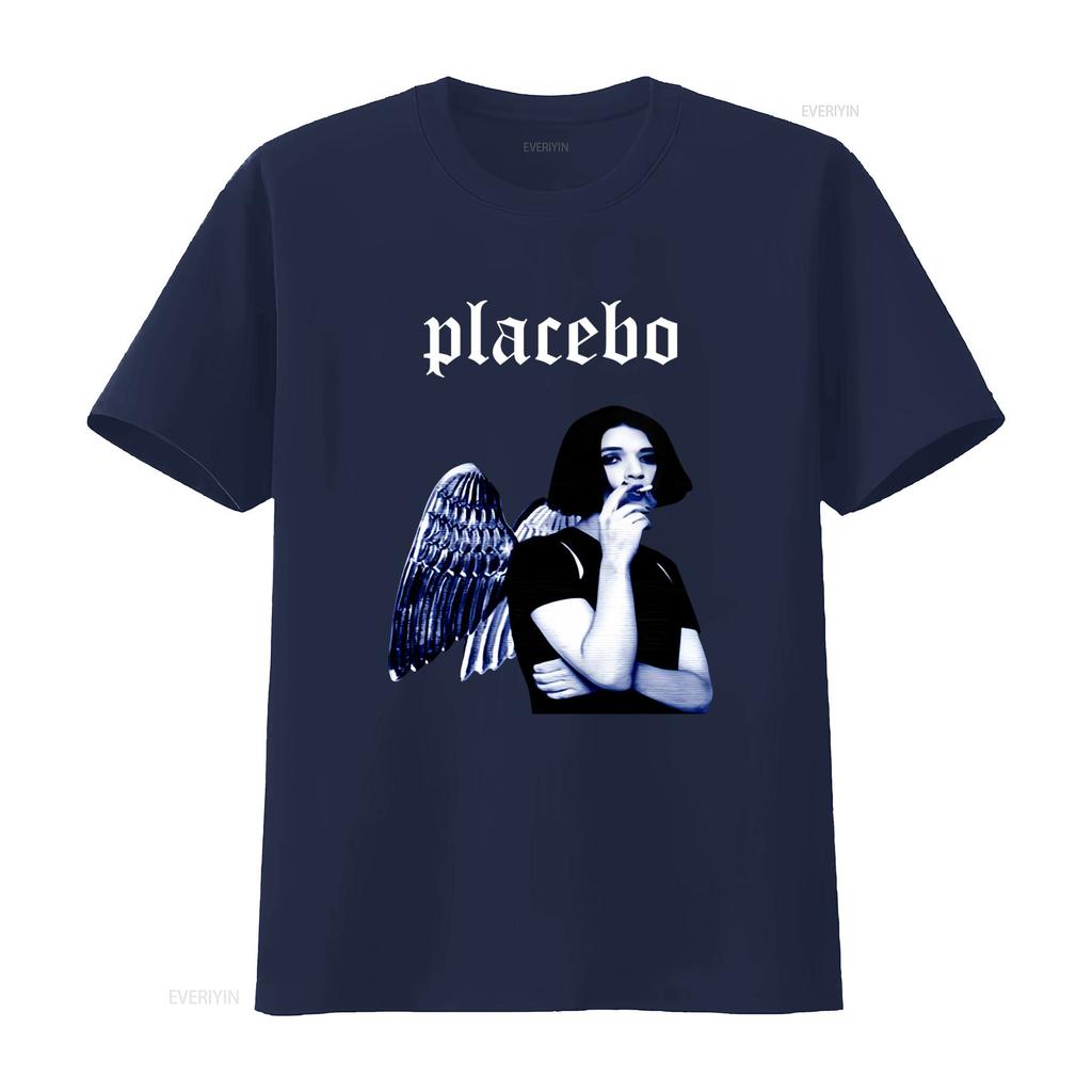 Новая футболка Placebo Rock Band для фанатов с принтом ангельских крыльев S 5XL BI04123 винтажная стираная модная одежда от графического дизайнера