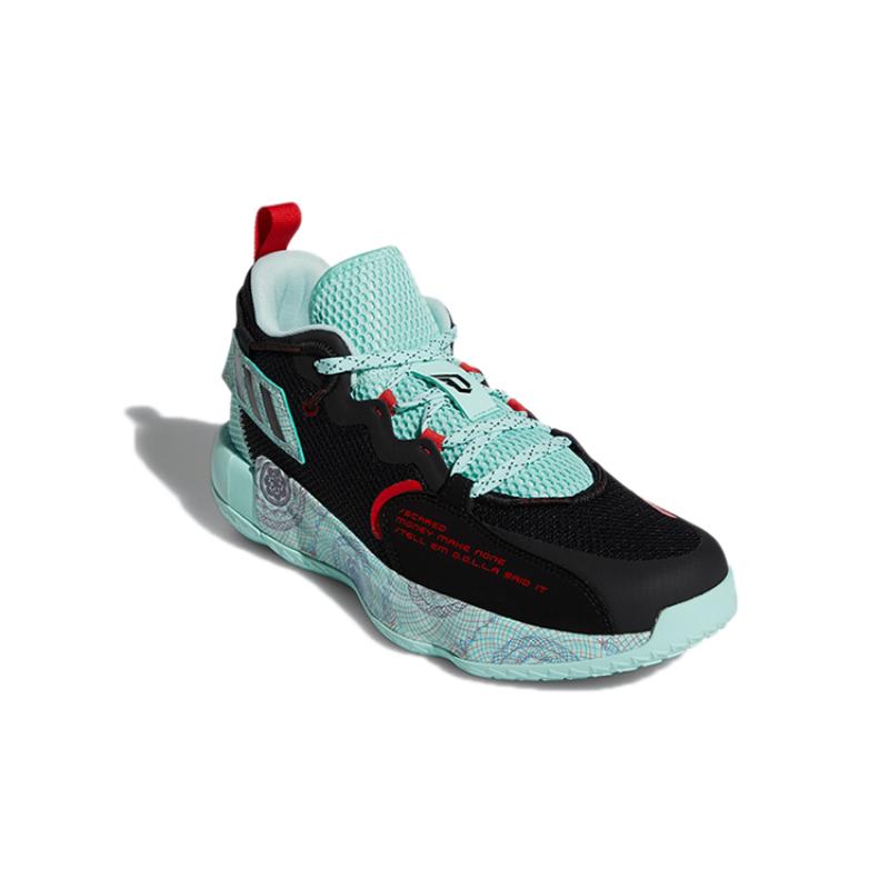 Adidas Кроссовки Dame 7 Extply Черные Прозрачные Мятные H68607