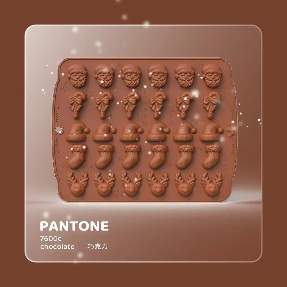 Christmas Cookie Mould Gingerbread Man Christmas Tree Chocolate Mold Halloween Cookie Candy Mold DIY Gummy Drop Mold Cake Tools