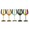 Stainless Steel Wine Glasses 14oz Unbreakable Metal Wine Glass Unique Cocktail Goblets for