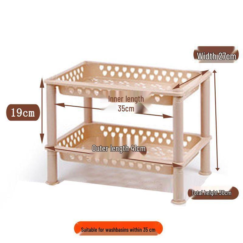 Multi-Layer Floor-Standing Kitchen Rack: Fruit, Vegetable, Pot, Basket, Bowl, Plate and Seasoning Organizer for Home & Bathroom.