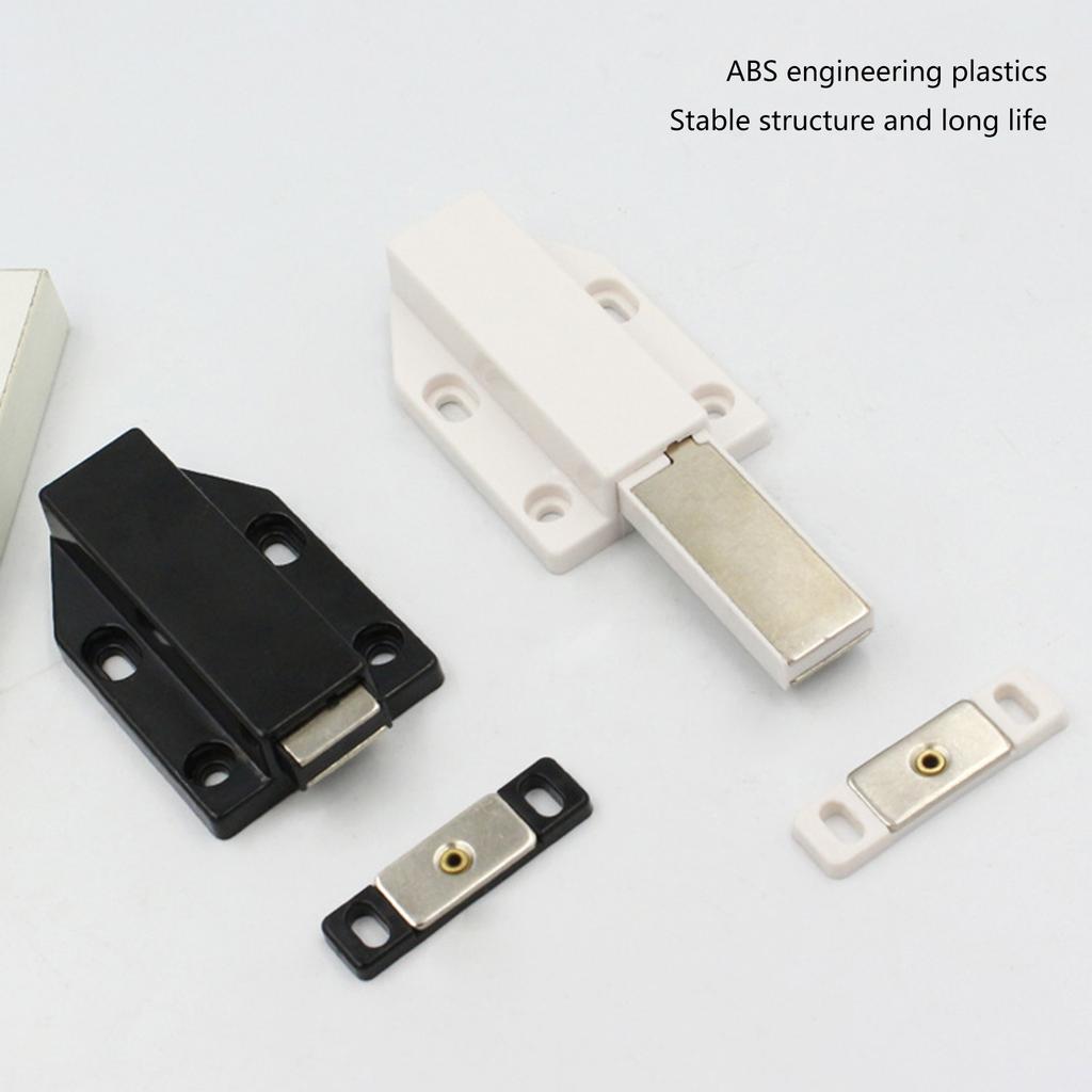 2 шт. Мебельная защелка пуш-ту-опен, защелка для открывания двери нажатием, комплект, магнитные защелки пуш-ту-опен для плавного открывания и закрывания двери