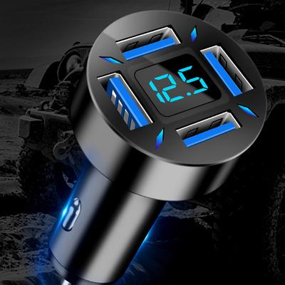 Автомобильное зарядное устройство с 4 портами USB для быстрой зарядки Pd Quick Charge 3,0 Usb C адаптер для автомобильного зарядного устройства для телефона для Iphone 13 12 Xiaomi Samsung