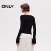 ONLY Women's Lace Trim Flared Sleeve Knit Top
