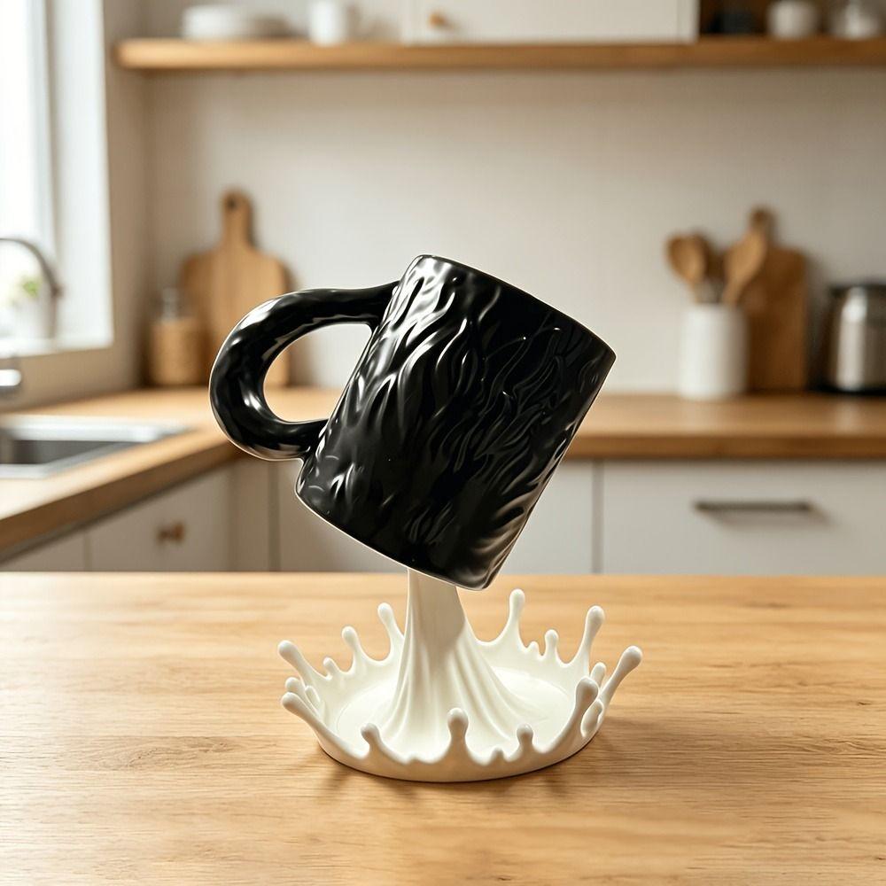 Plastic Milk Splash Cup Rack 3D Printed Water Spray Cup Holder Table Ornament Photography Prop