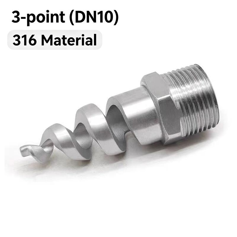 Спиральная форсунка 3/8" 1/2" 3/4"1/4" 1" Наружная резьба Нержавеющая сталь Спиральная коническая форсунка Распылитель Головка распылителя Садовая
