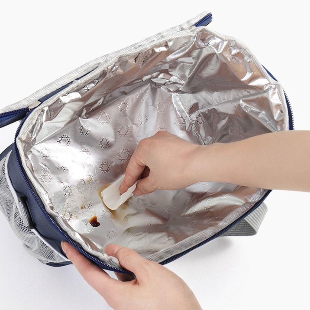 Thermal Large Capacity Lunch Bag Multi-compartment Waterproof Picnic Box Travel Use
