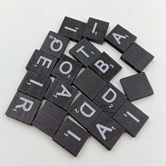 100 шт. Деревянные кубики с английскими буквами Алфавит Детская игра Образовательная игрушка