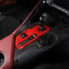 ABS Red Car Central Control Gear Panel Frame Trim Cover For GR Supra A90 -22