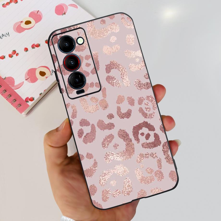 For Tecno Camon 18 P 18 Premier Camon18 Phone Case Capa Soft Liquid Silicone Bumper Etui Animals Flower Printed Funda Camon18