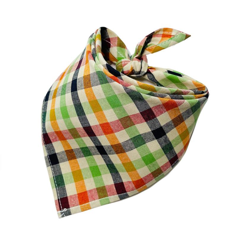 30/50 шт. Партия Клетчатых Бандан для Собак Для Маленьких и Больших Собак Вещи и Банты для Собак Товары для Животных Стирка Клетчатых Бандан для Собак Оптом