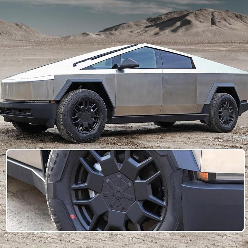 Крышки ступицы колеса автомобиля Крышка для Tesla Cybertruck 2024 Аксессуары для колес автомобиля 4 шт. Крышки центра покрышки с полным покрытием