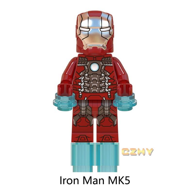 Капитан Марвел Минифигурки Супергерои Аутридер Железный Человек MK50 MK1 MK5 MK85 MK41 Строительные блоки Модель Кирпичи Наборы Игрушки для детей WM6055