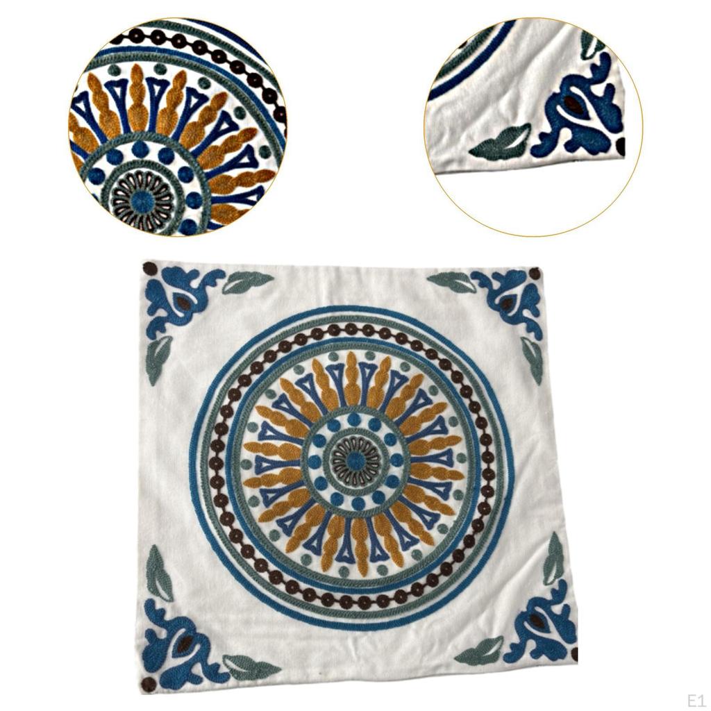 Чехол для подушки, дышащий, бохо 45 x см, мягкий чехол для подушки, декоративный квадрат