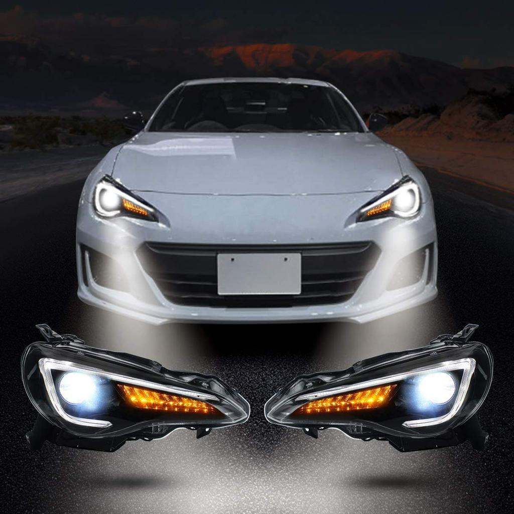 VLAND Фары Toyota 86 Фары Subaru BRZ ZN6 ZC6 Светодиодные с динамическим указателем поворота Левые и правые Комплект из 2 штук Scion ДЛЯ фар TOYOTA 86 2012-2019