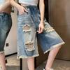 Shorts Women Jeans Summer Cotton Denim Vintage Loose Large Size High Waist Casual Jeans Shorts