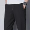 2024 Мужские классические черные прямые повседневные брюки - Весенний и осенний стиль