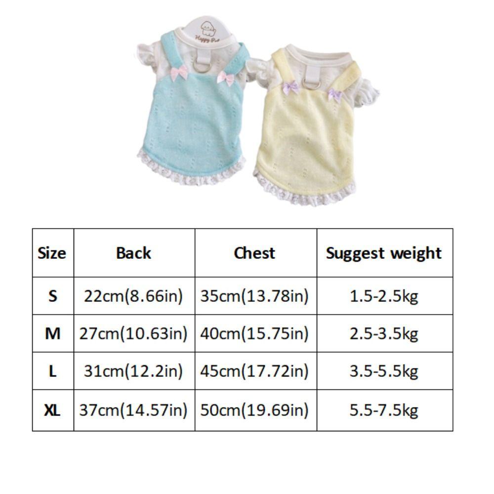 Thin Breathable Dog Summer Clothes Cool Pet Cooling Costume Fashion Cat Overalls Photography