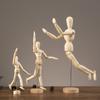 Figure Sketch Model Joints Can Be Moved Art Cartoon Sketch Human Figure Model Wooden Hand Tabletop Decoration