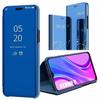 Protective Case - E.F.CONNECTION - Redmi 9 - Mirror Effect - Translucent Window - Blue