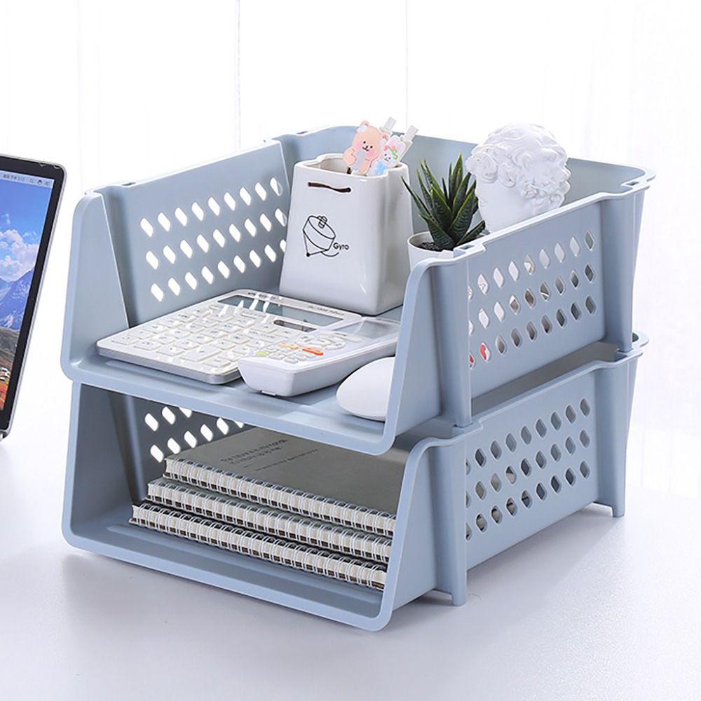 Держатель лотка для документов для дома, штабелируемый многослойный кейс для хранения бумаги, креативная стойка для файлов для дома и офиса