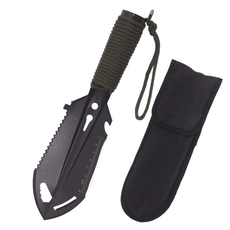 Портативная многофункциональная тактическая лопата для кемпинга, отдыха на природе и использования в саду