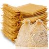 Gold Organza Gift Bags with Drawstring Jewelry Storage Mesh Pouch  Candy Packing Bags Wedding Favor Christmas Party Candy Bag