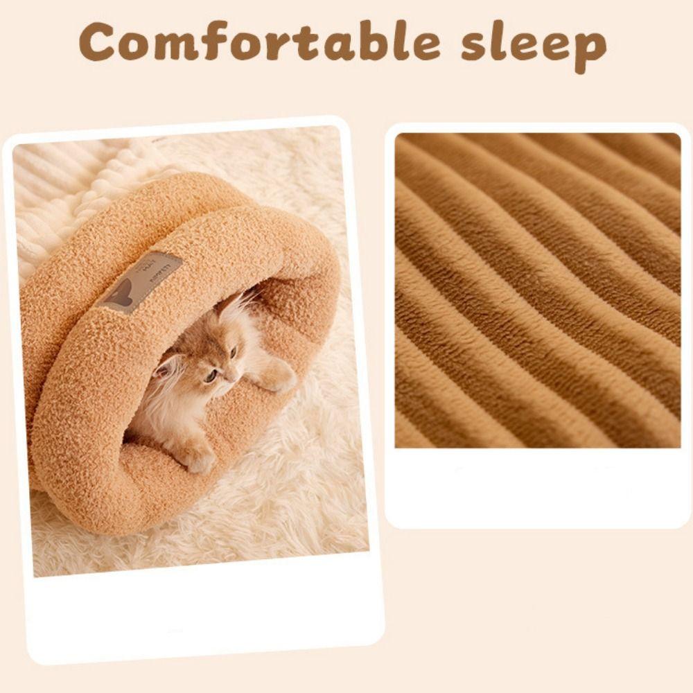 Soft Cat Sleeping Bag Semi-closed Tunnel Cat Nest Creative Warm Cat Nest for Puppy Cats Rabbits