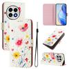 Flower Luxury Painted Leather Case Wallet PU Leather Book Style Cover for Oneplus 9R,8T,Nord CE2 5G,Nord 2T,Nord N300,Oneplus 11 12...