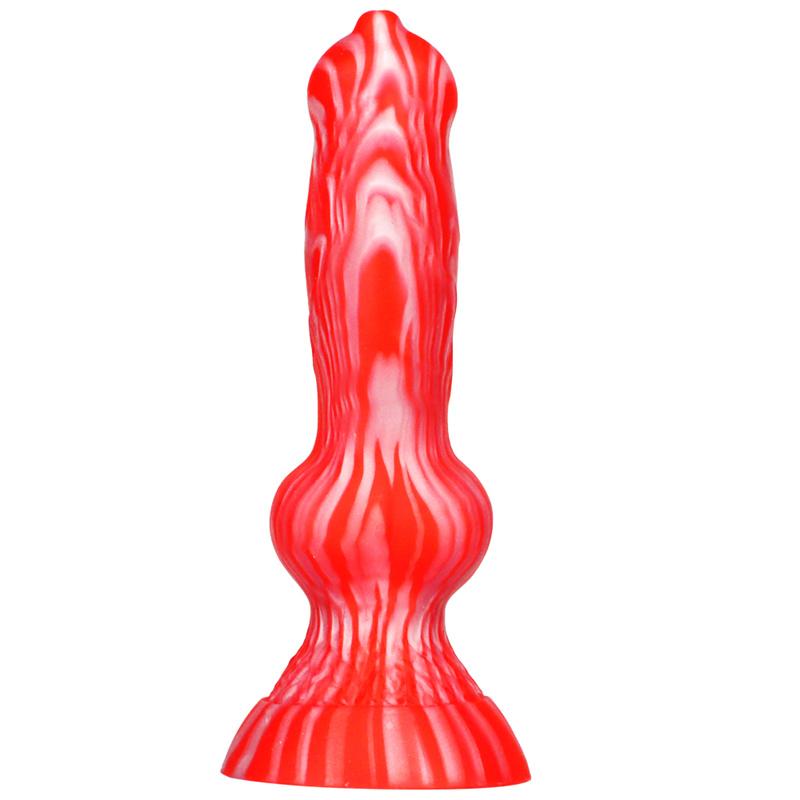 Женская имитация собачьего пениса, анальные пробки, силиконовые мягкие цвета, устройство для мастурбации специальной формы, товары для взрослых