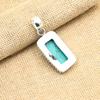 Ювелирный кулон ручной работы из стерлингового серебра 925 пробы с бирюзовым камнем Santa Rosa для женщин