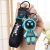 6cm Cartoon Lightning Bear Keychain Cute Astronaut Bear Doll Keyring Bag Pendant Couple Car Keyholder Creative Bag Charm Accessories ADM