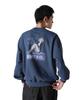 Schott CREW SWEAT PINUP GIRL Мужская толстовка с круглым вырезом, Размер S (120), Темно-синий, 782-4232015
