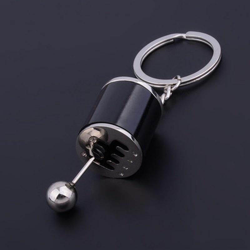 Lmitation 6 Speed Manual Gear Transmission Gear Lever Key Chain Car Gear Box Key Ring Car Gear-box