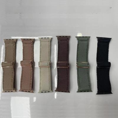 Ремешок из нейлона с кружевным плетением для Apple Watch Series SE, S8, S7, S6, S5, S4