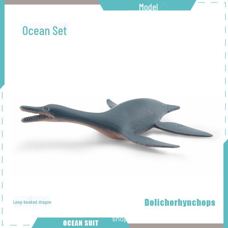 Набор моделей морских животных: Акула, черепаха, дельфин, кит, пингвин, краб и существа морского дна