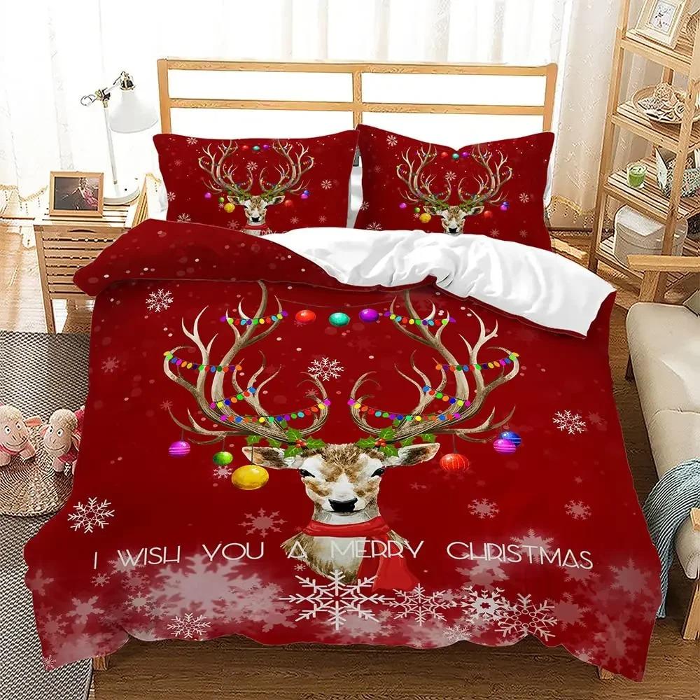 Animal Duvet Cover Set 23Pcs Deer Autumn Forest Leaves Bedding Set Wild Animals for Teens Queen King Size Polyester Quilt Cover