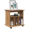 VidaXL Rolling Cabinet Artisan Oak 60x45x60 Cm Engineered Wood, Cabinet, Mobile File Cabinet, Office Furniture, Cabinet 856663