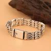 Thai Silver Braided Bracelet Men's Personality Domineering Simple Personality Trend Bracelet