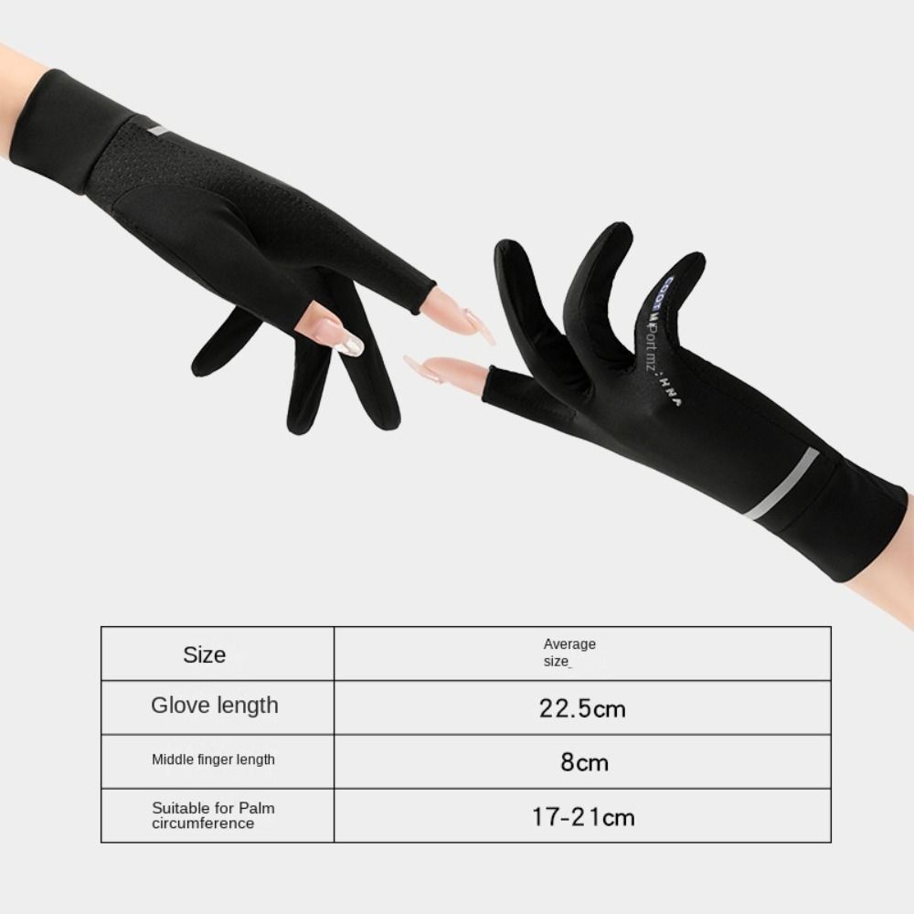 Sexy Cycling Equipment Outdoor Touch Screen Mitten Driving Sun Protection Gloves Sunscreen Gloves