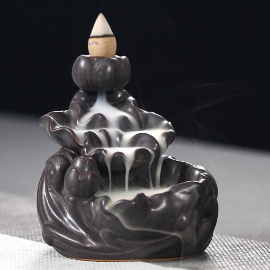 Красиво водопад курильница спокойные эмоции керамическое украшение